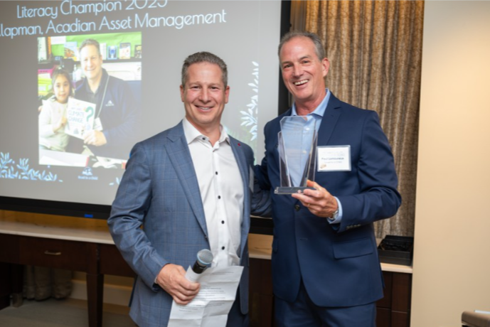 Celebrating Acadianโs Jim Klapman, Read to a Child Literary Champion